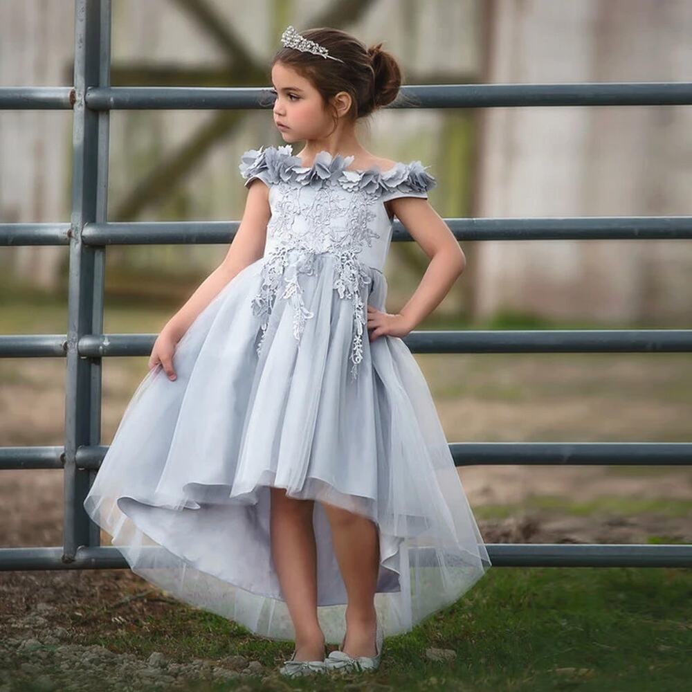 Exquisite Trish Scully Belle Silver Gown - Size 7 wedding formal dance